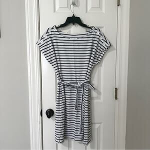 Motherhood Maternity nautical striped dress, size L